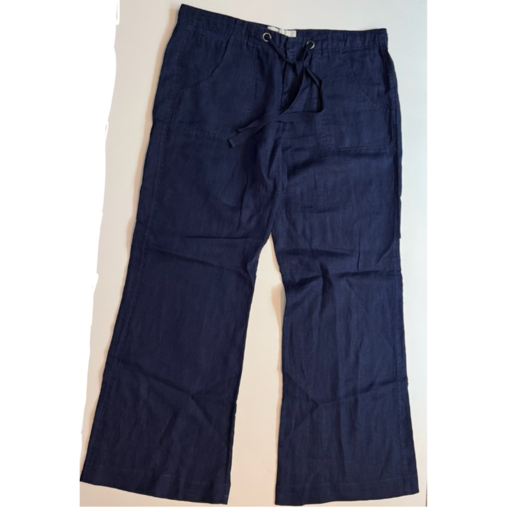 Joie Linen Drawstring Wide Leg Pants